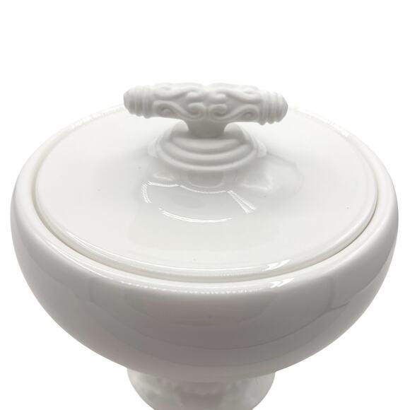 Katy Briscoe Covered Sugar Bowl Bangles Collection White Bone China NEW w/ Box - Picture 6 of 10